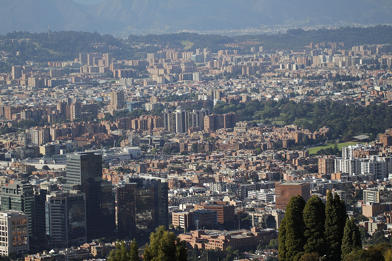Vista panorámica de Bogotá, Colombia
